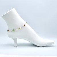 adjustable beaded silver chain