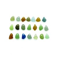 tiny sea glass charms