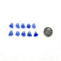tiny sea glass top drilled charms