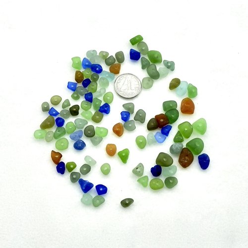 beach glass beads