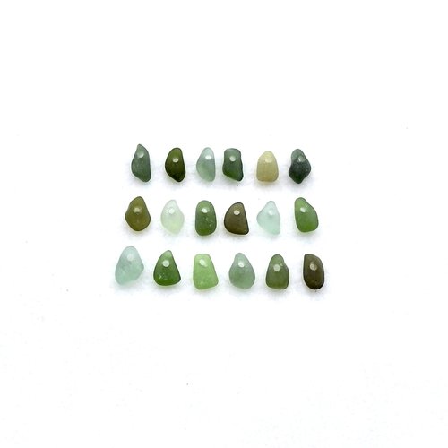 real sea glass beads