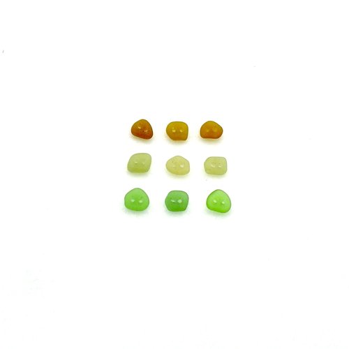 tiny sea glass buttons