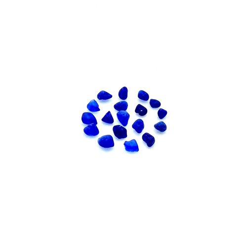 Real Sea Glass Beads Cobalt Blue Center Hole Craft Supply Canada