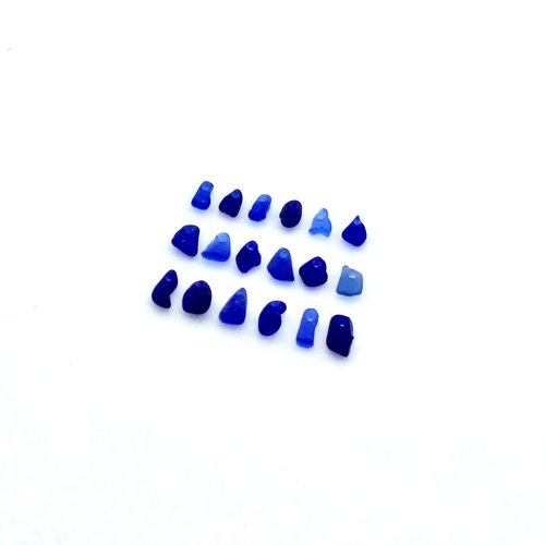Sea Glass Beads Canada Tiny Cobalt Cornflower Blue Charms