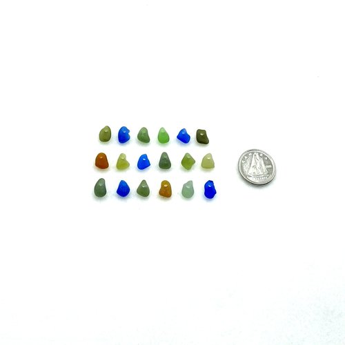 top drilled beach glass charms