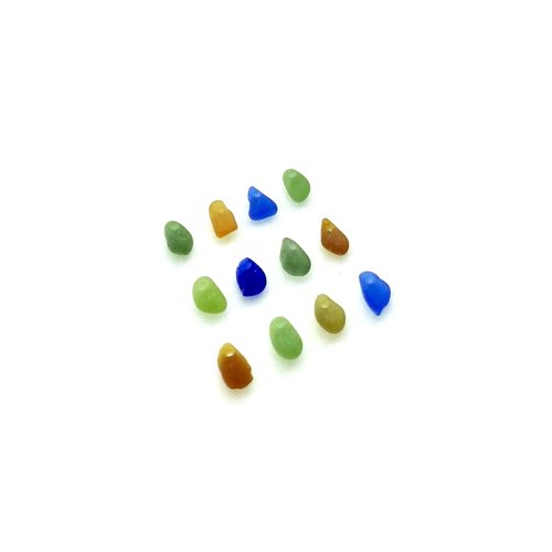 real sea glass beads