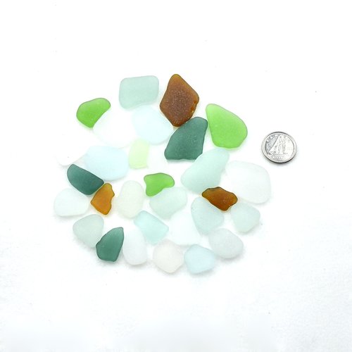 Real Sea Glass 30 Genuine Natural Pieces Jewelry Making Crafts