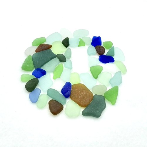 genuine sea glass pieces