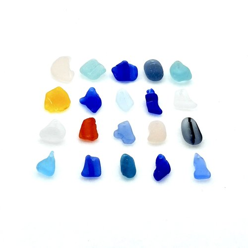 real beach glass beads