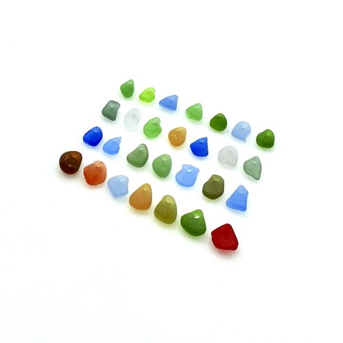 beach glass tiny charms