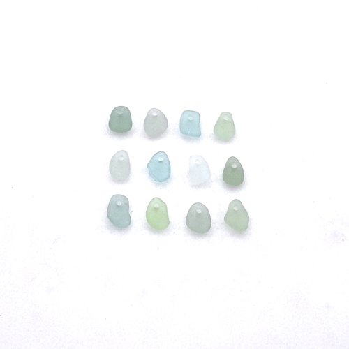 tiny sea glass beads 