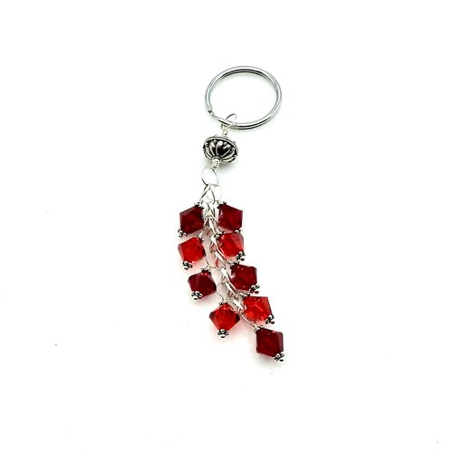 Red Crystal Keychain Swarovski Elements Women's Gift Canada