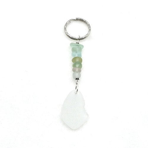 sea glass keychain