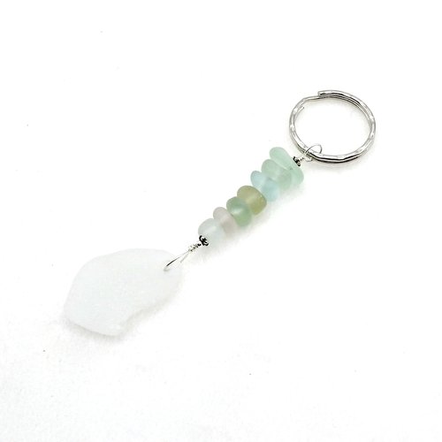 white pendant with pastel accents