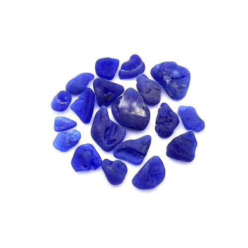 cobalt blue bonfire sea glass