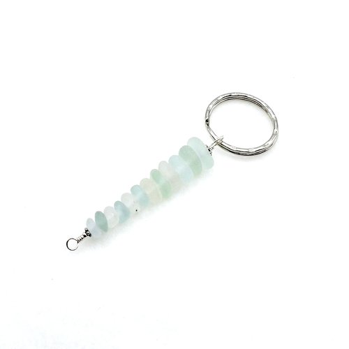 sea glass keychain
