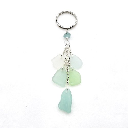 beach glass artisan long dangle