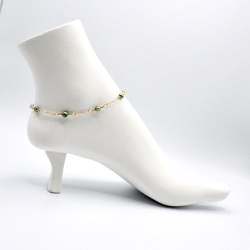 beaded ankle bracelet