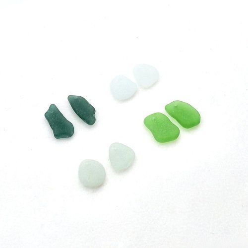 sea glass earring charms
