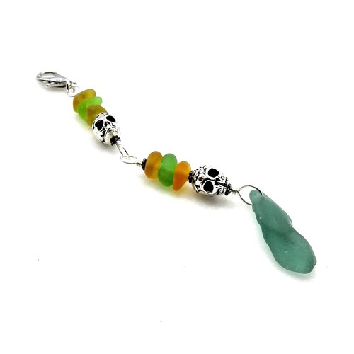 skull zipper pull for purses