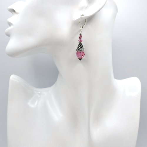 2 inches (5.1cm) in length from the top of the sterling silver lever back ear wires