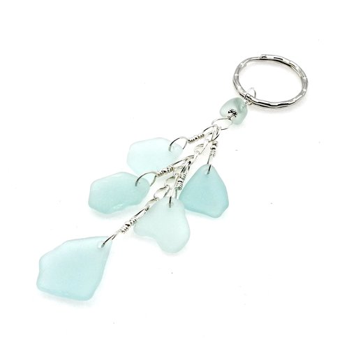 sea glass keychain for women or girls