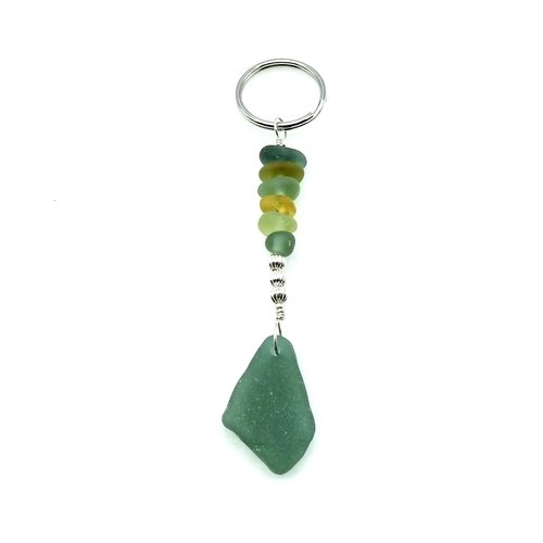 Sea Glass Keyring Canada Beach Keychain One of a Kind Gifts