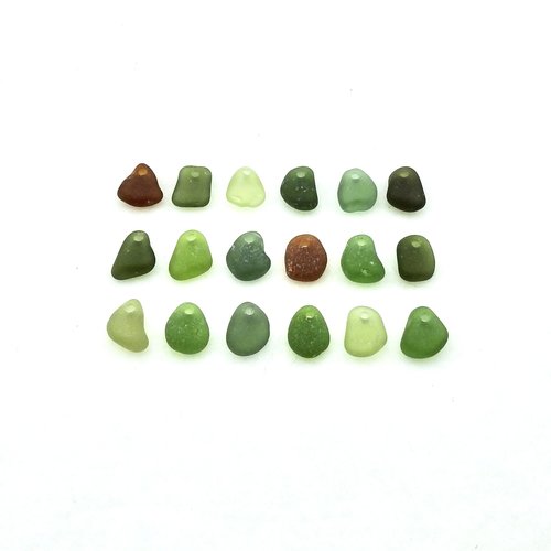 small sea glass charms