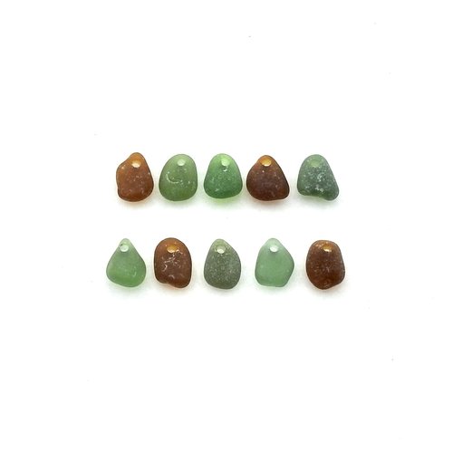 small sea glass charms