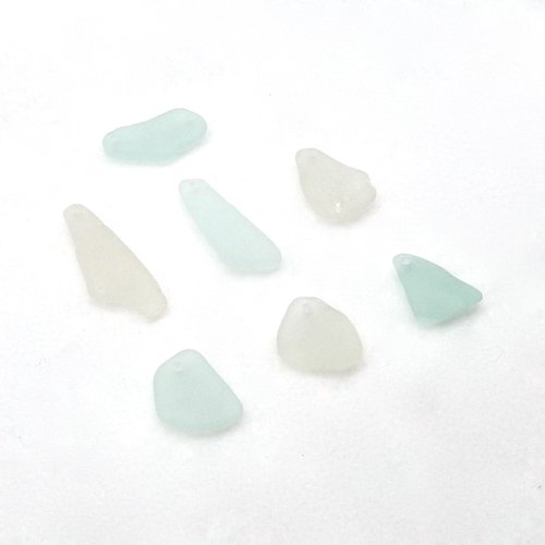 drilled sea glass beads
