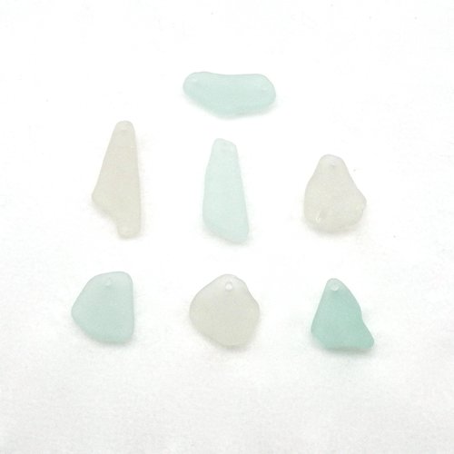 top hole beach glass beads