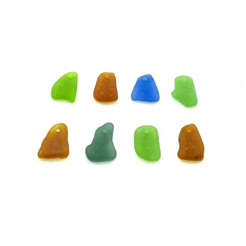 sea glass necklace charms