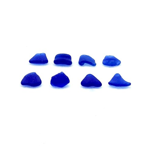 dark blue beach glass beads