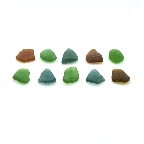 top drilled beach glass beads pendants