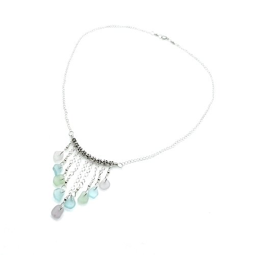 18 inches in length 2 inch pendant hangs below the necklace