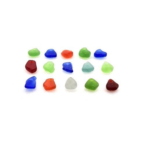 very tiny sea glass beads