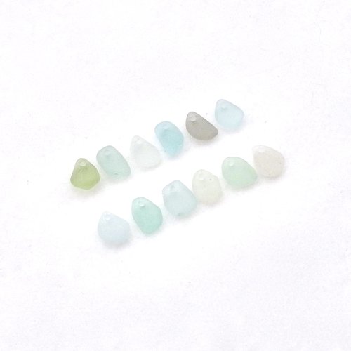 tiny sea glass beads