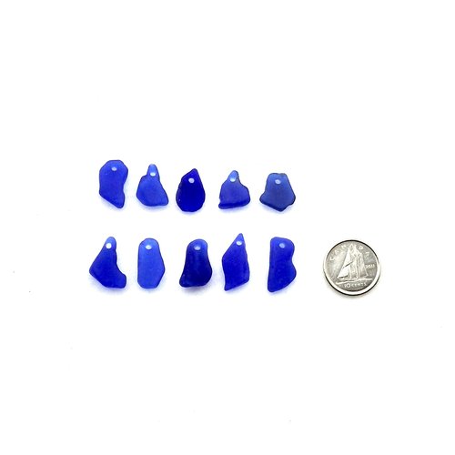 top drilled sea glass beads