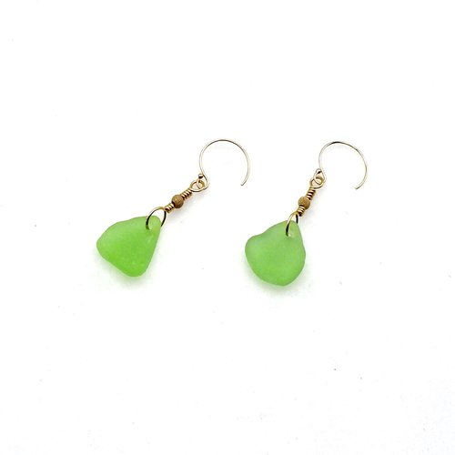 beach glass earings
