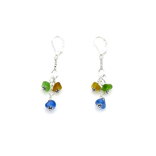 green brown cornflower blue colours