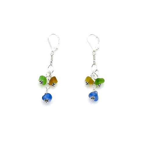 green brown cornflower blue colours