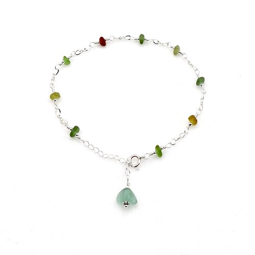 adjustable beaded silver chain