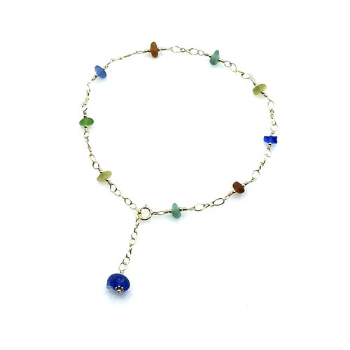 beaded silver chain 