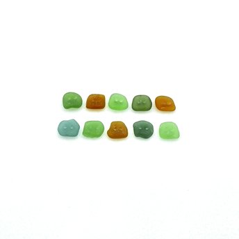 real sea glass buttons