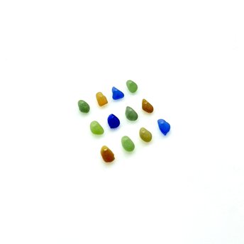 real sea glass beads 
