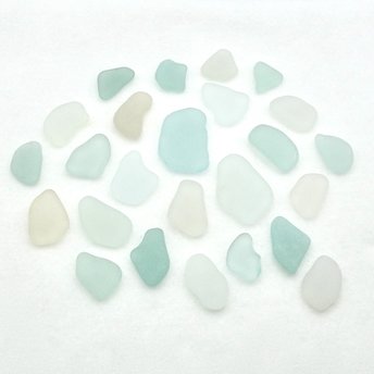 large pastel sea glass pieces