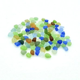 tiny sea glass beads