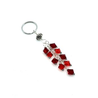 Red Crystal Keychain Swarovski Elements Women's Gift Canada