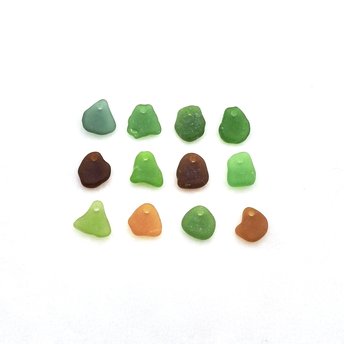 small sea glass charms