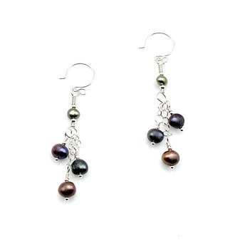pearl dangle earrings